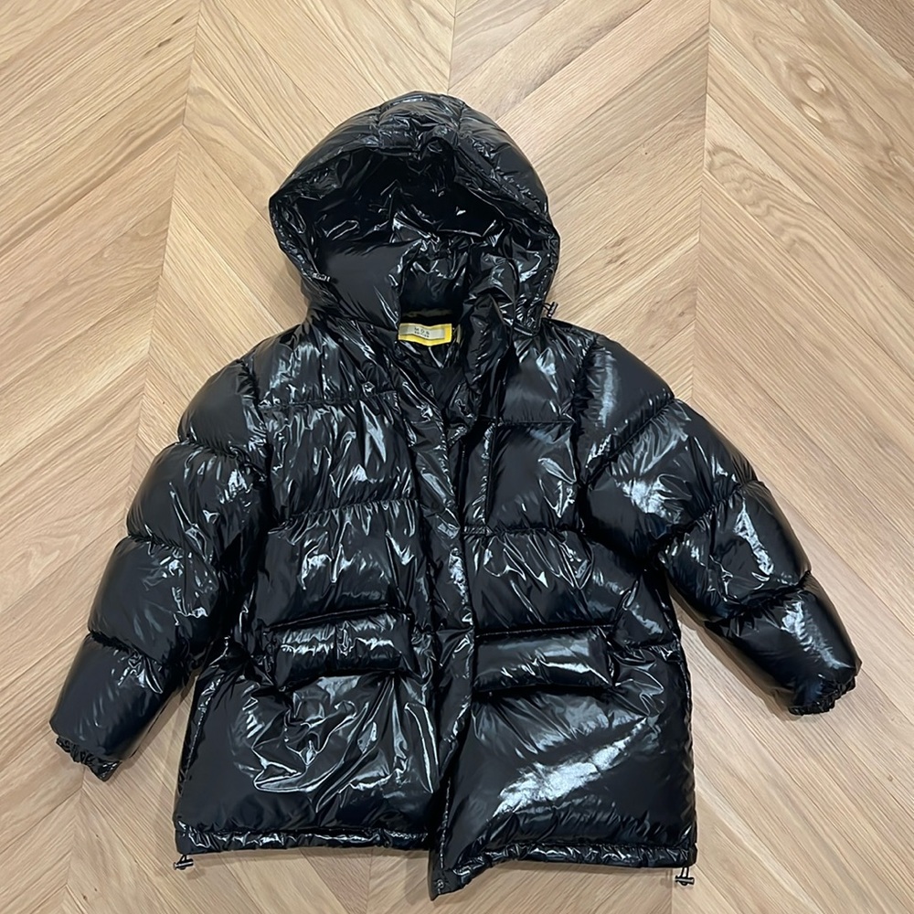Frankie shop black puffer